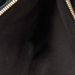 Pre Owned Valentino Rockstud Black Leather Envelope Flap Chain Clutch