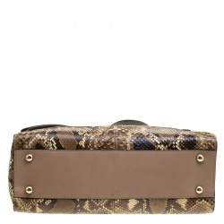 Pre Owned Valentino Beige Exotic Skin and Leather Aphrodite Bow Bag