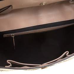 Pre Owned Valentino Beige Exotic Skin and Leather Aphrodite Bow Bag