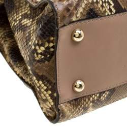 Pre Owned Valentino Beige Exotic Skin and Leather Aphrodite Bow Bag