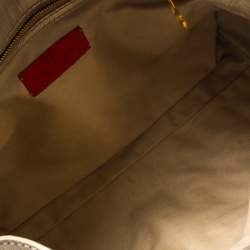 Valentino Gold Leather Crystal Catch Satchel