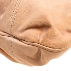 Pre Owned Valentino Beige Leather Braided Tote