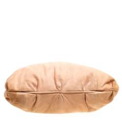 Pre Owned Valentino Beige Leather Braided Tote