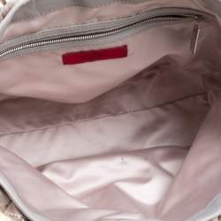 Pre Owned Valentino Gery Fabric and Leather Flower Tote