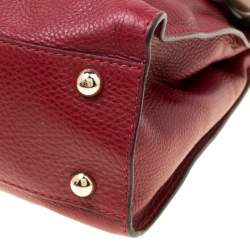 Pre Owned Valentino Red/Beige Leather Aphrodite Bow Bag