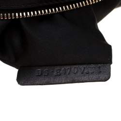 Pre Owned Valentino Black Leather Turnlock Metal Chain Shoulder Bag