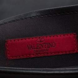 Pre Owned Valentino Black Leather Va Va Voom Chain Shoulder Bag