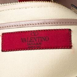 Pre Owned Valentino Yellow Python Bow Clutch Bag