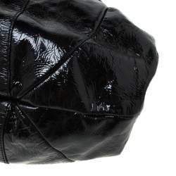 Pre Owned Valentino Black Patent Leather Hobo