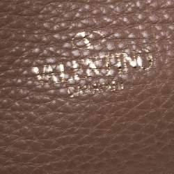 Pre Owned Valentino Beige Leather Rockstud Fringed Tote