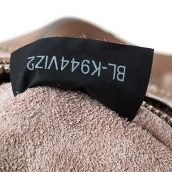 Pre Owned Valentino Beige Leather Rockstud Fringed Tote