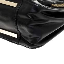 Pre Owned Valentino Black Leather and Lace Demetra Tote