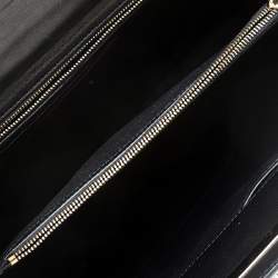 Pre Owned Valentino Black Leather and Lace Demetra Tote