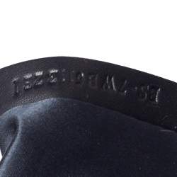 Pre Owned Valentino Silver/Olive Green Sequins Embellished Fabric and Leather Tote