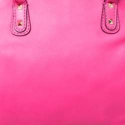 Pre Owned Valentino Pink Rockstud Leather Satchel