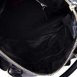 Pre Owned Valentino Black Leather Petale Dome Satchel