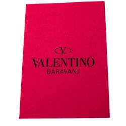 Pre Owned Valentino Nude Leather Bow Flap Clutch