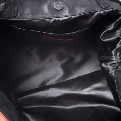 Pre Owned Valentino Multicolor Leather Flower Applique Tote