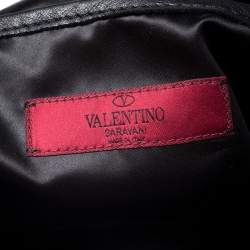 Pre Owned Valentino Multicolor Leather Flower Applique Tote