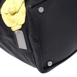 Pre Owned Valentino Multicolor Leather Flower Applique Tote