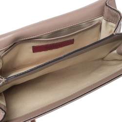 Pre Owned Valentino Beige Leather Medium Va Va Voom Chain Shoulder Bag