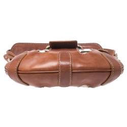 Pre Owned Valentino Brown Pony Hair and Leather Small Vintage Baguette