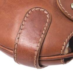 Pre Owned Valentino Brown Pony Hair and Leather Small Vintage Baguette