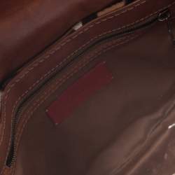 Pre Owned Valentino Brown Pony Hair and Leather Small Vintage Baguette