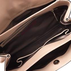 Pre Owned Valentino Beige Leather Rockstud Tote