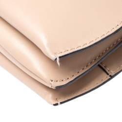 Pre Owned Valentino Beige Leather Rockstud Tote