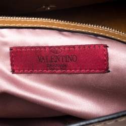 Pre Owned Valentino Beige/Brown Leather Aphrodite Bow Bag