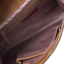 Pre Owned Valentino Beige/Brown Leather Aphrodite Bow Bag