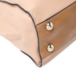 Pre Owned Valentino Beige/Brown Leather Aphrodite Bow Bag