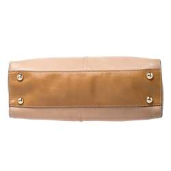 Pre Owned Valentino Beige/Brown Leather Aphrodite Bow Bag
