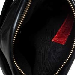 Pre Owned Valentino Black Leather Noeud d'Amour Shoulder Bag