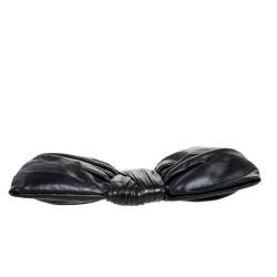 Pre Owned Valentino Black Leather Noeud d'Amour Shoulder Bag