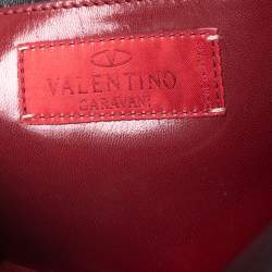 Pre Owned Valentino Beige Suede Fringe Shoulder Bag