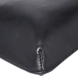 Pre Owned Valentino Black Leather Rockstud Wristlet Clutch