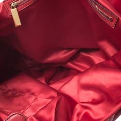 Pre Owned Valentino Red Leather 360 Bow Hobo