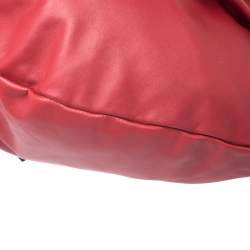 Pre Owned Valentino Red Leather 360 Bow Hobo