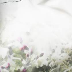 Pre Owned Valentino Green/Black Printed Nylon and Leather Double Pocket Bow Tote