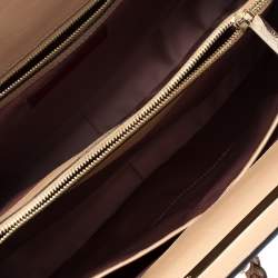 Pre Owned Valentino Beige Leather Demetra Tote