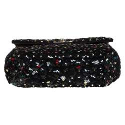 Pre Owned Valentino Multicolor Sequin Medium Rockstud Spike Chain Shoulder Bag