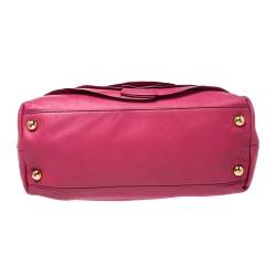 Valentino Fuchsia Leather Petale Rose Dome Satchel