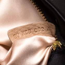 Pre Owned Valentino Black Satin Petale Rose Clutch