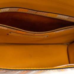 Pre Owned Valentino Multicolor Native Print Couture 1975 Leather Medium Glam Lock Shoulder Bag