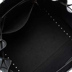 Pre Owned Valentino Black Leather Rockstud Drawstring Tote