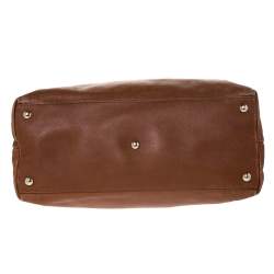 Pre Owned Valentino Brown Leather Chain Tote