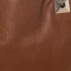 Pre Owned Valentino Brown Leather Chain Tote