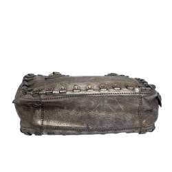 Valentino Metallic Leather Studded Satchel